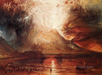 Eruption of Vesuvius Romantic Turner Oil Paintings